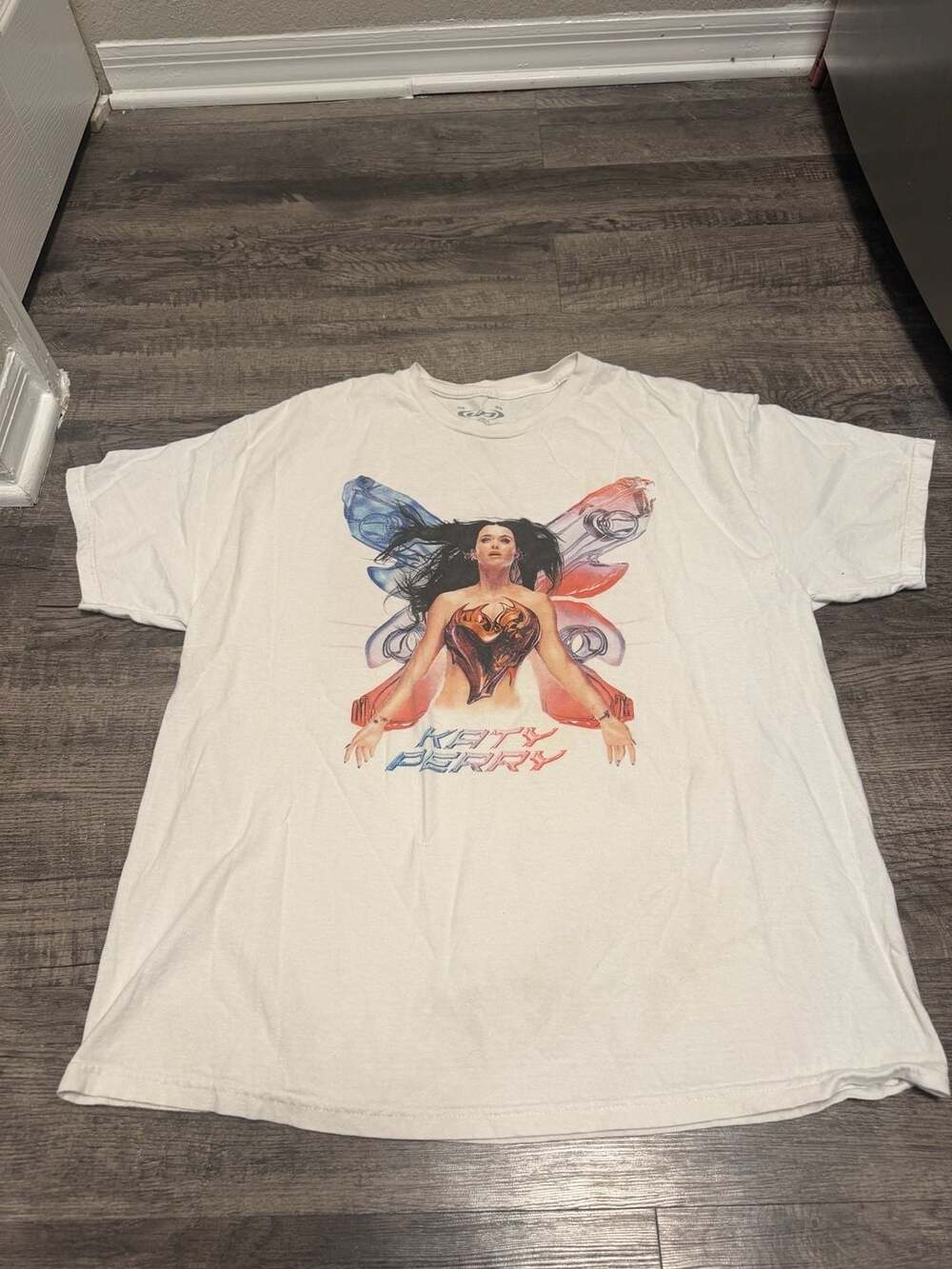 Katy Perry The Lifetimes Tour Graphic T-Shirt White 2XL